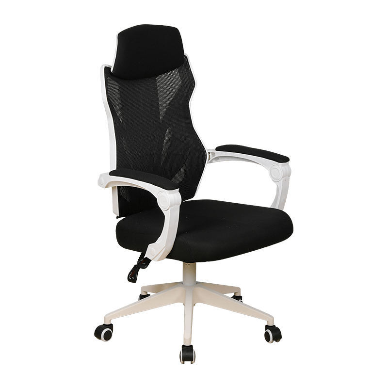Reclinável encontra-se ligado para baixo 3D Armrest Mesh Chair For Gaming com beira branca